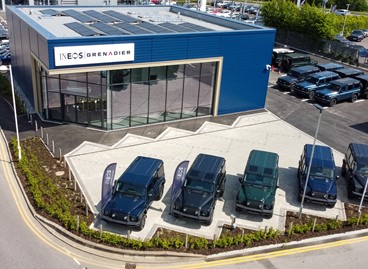 INEOS Grenadier showroom opens at Portsmouth Motor Park, Portsmouth.