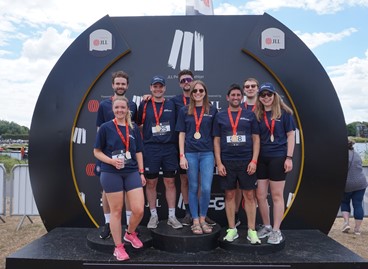DTZ Investors colleagues take part in the JLL Property Triathlon 2022 that raised £179'000 for The World Wildlife Fund (WWF)